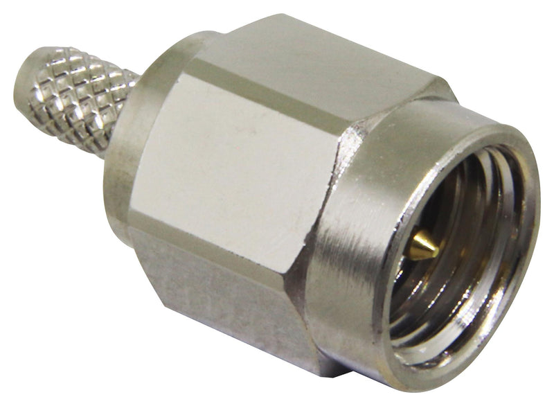 LINX - TE CONNECTIVITY CONSMA007 RF / Coaxial Connector, SMA Coaxial, Straight Plug, Crimp, 50 ohm, RG174, RG188, RG316, Brass