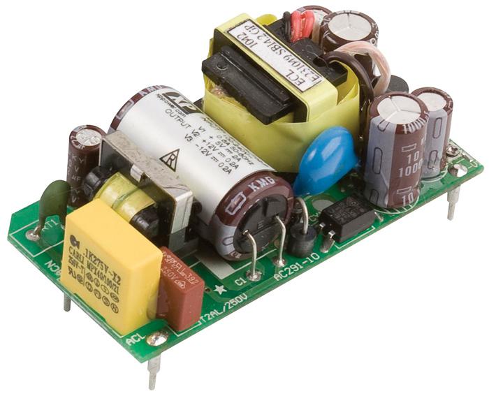 XP Power ECL15US15-P ECL15US15-P AC/DC PCB Mount Supply (PSU) ITE 1 Output 15 W VDC A