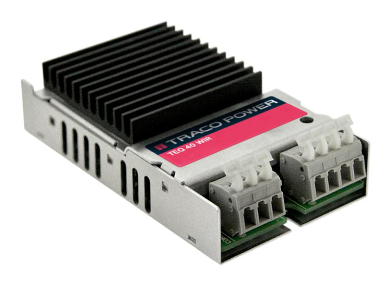 Traco Power TEQ 40-2425WIR TEQ 40-2425WIR Isolated Chassis Mount DC/DC Converter Railway 4:1 40 W 2 Output 24 V 830 A