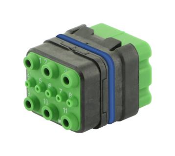 SOURIAU-SUNBANK / Eaton 8MQ2M9901ADE 8MQ2M9901ADE Rectangular Module Plug 11POS 3ROW