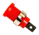 Mueller Electric BU-31610-2 BU-31610-2 Banana Test Connector 4mm Jack Panel Mount 35 A 1 kV Nickel Plated Contacts Red