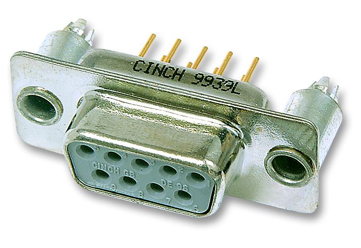 Cinch Connectivity Solutions FDE-9SBL2T2/1-LF FDE-9SBL2T2/1-LF D Sub Connector Filtered Receptacle - FD 9 Contacts DE Solder