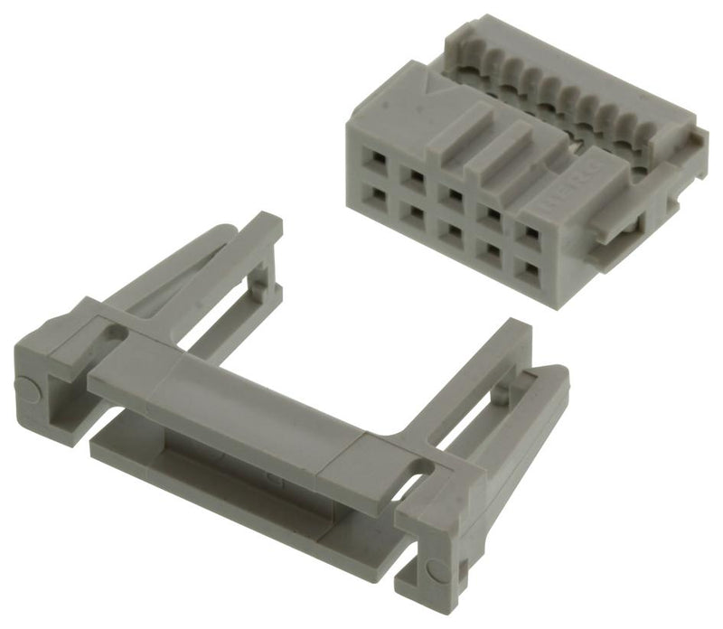 Amphenol Communications Solutions 71600-610LF 71600-610LF IDC Connector Receptacle Female 2.54 mm 2 Row 10 Contacts Cable Mount