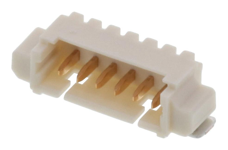 Molex 53261-7006 53261-7006 Pin Header Signal Wire-to-Board 1.25 mm 1 Rows 6 Contacts Surface Mount Right Angle