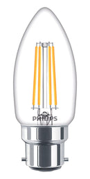 PHILIPS LIGHTING 9.29002E+11 LED Light Bulb, Clear Candle, BC / B22 / B22d / BA22 / BA22d, Warm White, 2700 K, Non-Dimmable GTIN UPC EAN: 8719514347281