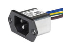 SCHURTER 3-132-192 Filtered IEC Power Entry Module, IEC C14, General Purpose, 10 A, 250 VAC