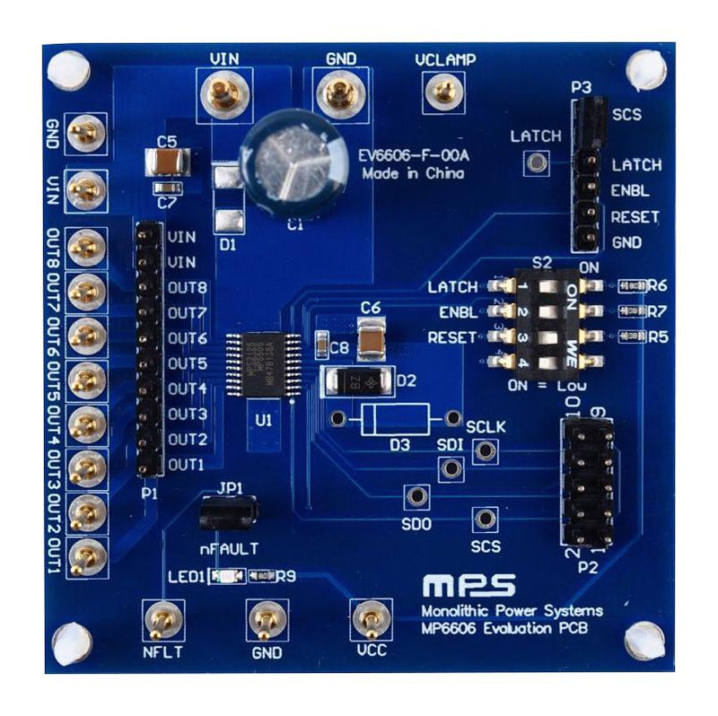 Monolithic Power Systems (MPS) EV6606-F-00A EV6606-F-00A Evaluation Board MP6606GF Low Side Driver Management New