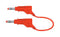 Staubli 66.9408-100-22 66.9408-100-22 Banana Test Lead 4mm Stackable Plug 3.3 ft 1 m Red 32 A