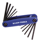 Klein Tools 70573 70573 Hex Key Set Folding Grip It Series Inch/Metric 112.7 mm Handle Blue 12 Piece