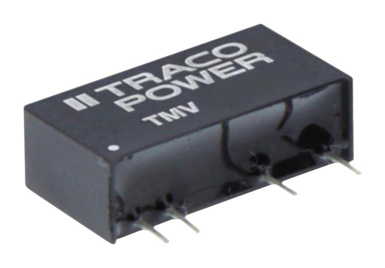 TRACO POWER TMV 2415S Isolated Through Hole DC/DC Converter, 1:1, 1 W, 1 Output, 15 V, 67 mA