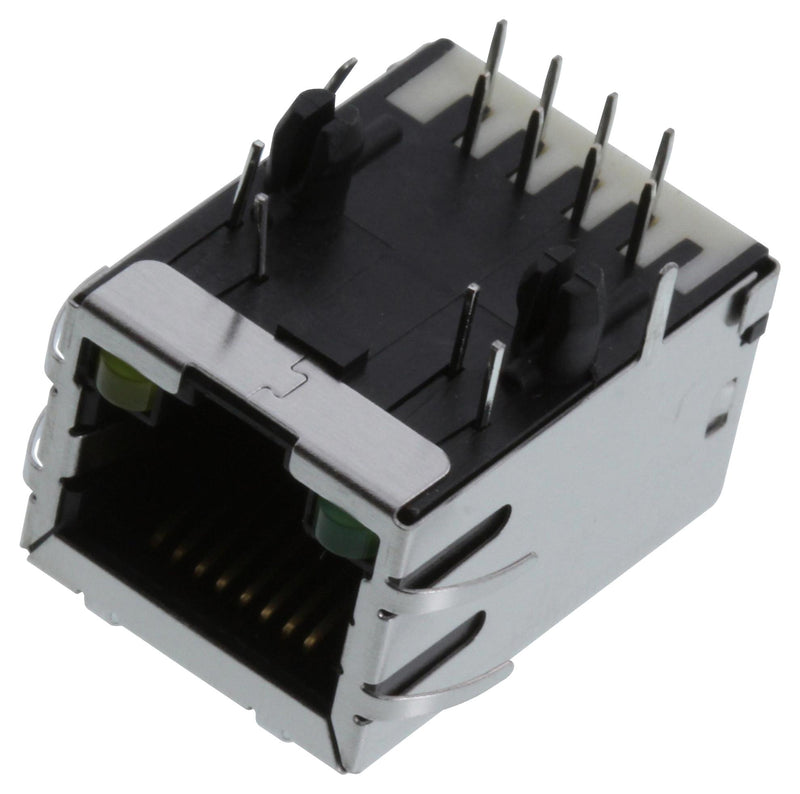 Amphenol Communications Solutions RJMG1BD3B8K1ANR RJMG1BD3B8K1ANR Modular Connector RJ45 Jack 1 x (Port) 8P8C Through Hole Mount