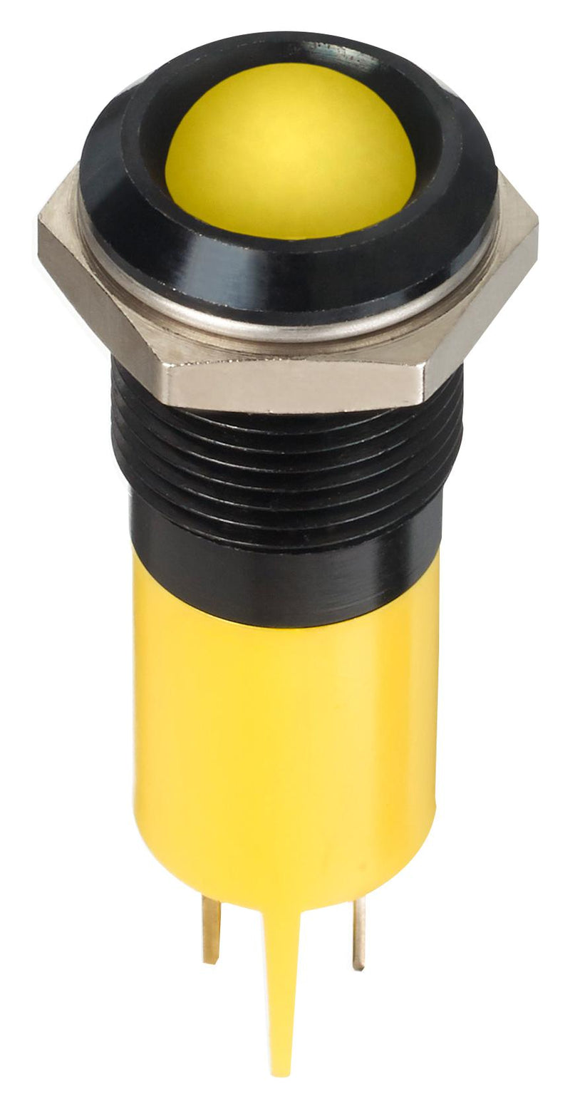 Apem Q14P1BXXY02E Q14P1BXXY02E LED Panel Mount Indicator Yellow 2.1 V 14 mm 20 mA 50 mcd IP67