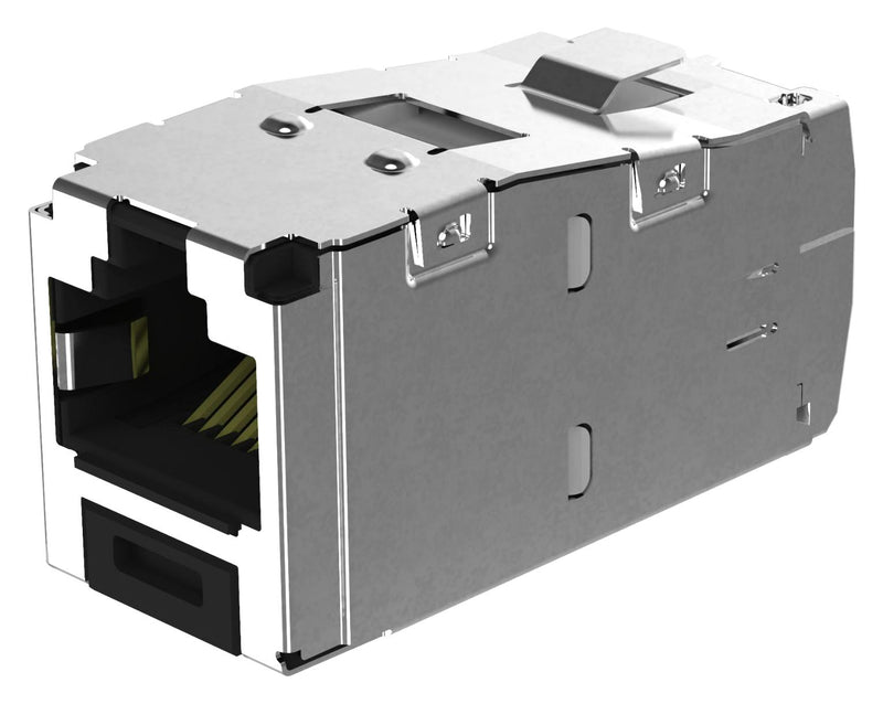 Panduit CJS6X88TGY CJS6X88TGY Modular Connector RJ45 Wired Jack 1 x (Port) 8P8C Cat6a Cable Mount