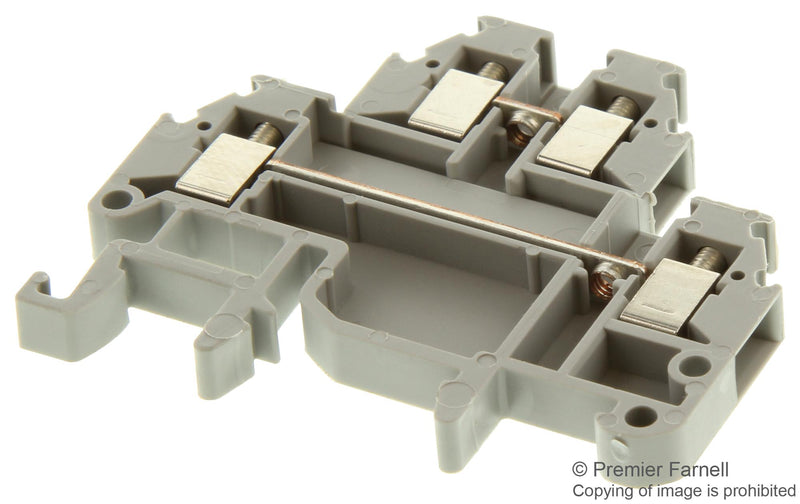 PHOENIX CONTACT 1414129 DIN Rail Mount Terminal Block, 4 Ways, 26 AWG, 16 AWG, 14 mm&sup2;, Screw, 15 A GTIN UPC EAN: 4017918105419 MTTB 1,5