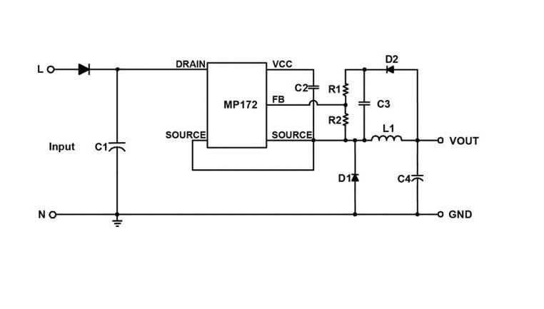 Monolithic Power Systems (MPS) MP172AGS-P MP172AGS-P AC/DC Converter &nbsp;Boost/Buck/Buck-Boost/Flyback 85 VAC to 265 In 3 W SOIC-8