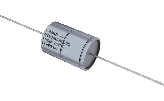 Kemet PEG228KKP4170QE4 PEG228KKP4170QE4 Electrolytic Capacitor 1700 &Acirc;&micro;F 40 V -10% +30% Axial Leaded 2000 Hours @ 150&deg;C Polar