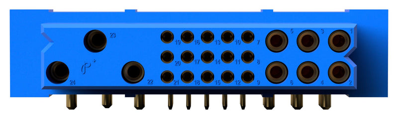 POSITRONIC PCIH47F300A1/AA Rectangular Power Connector, 47 Contacts, PCIH Series, Panel PCB Mount, Through Hole, Receptacle