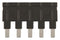 HARTING 09330009855 Jumper (Busbar), Black, Jumper, Harting Han ES Series Size 6B-24B Rectangular Connectors, 5 Ways