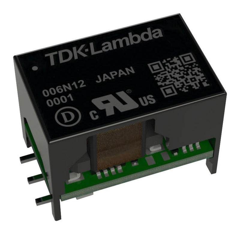 TDK-LAMBDA CCG3-48-12DR Isolated Surface Mount DC/DC Converter, ITE, 4:1, 3.12 W, 2 Output, 12 V, 130 mA