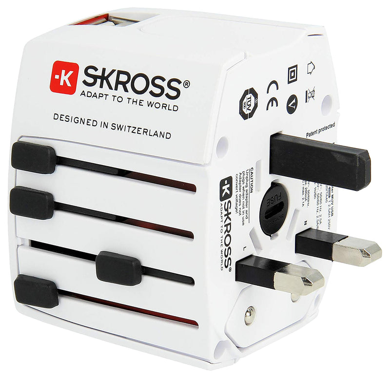 Skross 1.302960 1.302960 Mains Adapter Australia/China Euro US/UK New