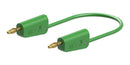 Staubli 64.1037-10025 64.1037-10025 Banana Test Lead 30 VAC 4mm Stackable Plug 39.37 " 1 m Green