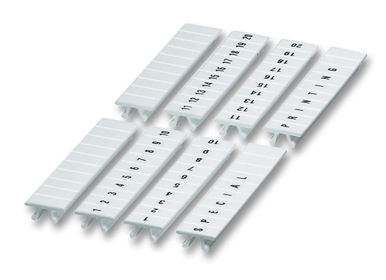 Phoenix Contact ZB10LGSFORTL.ZAHLEN 1-10 ZB10LGS:FORTL.ZAHLEN 1-10 Terminal Block Marker Zack Strip Modular Blocks 10.2 mm