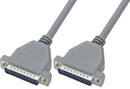 L-COM CSM25MM-10 CSM25MM-10 Computer Cable D Subminiature Plug 25 Way 10 ft 3 m Grey New