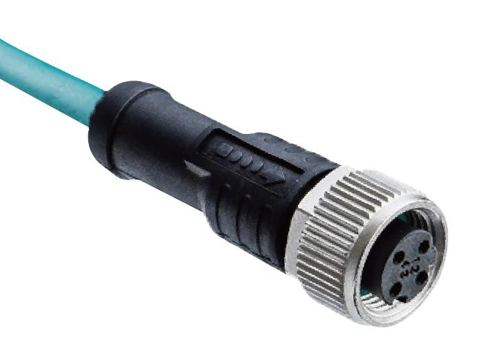 AMPHENOL LTW MSBS-02BFFM-SL8M02 SENSOR CORD, 2P M12 RCPT-FREE END, 6.6