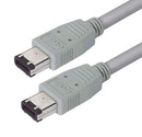 L-COM CSM94-05M Computer Cable, IEEE 1394 FireWire Plug, 6 Way, IEEE 1394 FireWire Plug, 6 Way, 19.7 ft, 500 mm