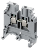 ENTRELEC - TE CONNECTIVITY 1SNA105051R2000 DIN Rail Mount Terminal Block, 2 Ways, 10 AWG, 4 mm&sup2;, Screw, 32 A