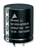 Epcos B43501A5227M000 B43501A5227M000 Electrolytic Capacitor Long Life 220 &Acirc;&micro;F 450 V &plusmn; 20% Snap-In 10000 Hours @ 85&deg;C