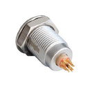 BULGIN LIMITED PPCEGG0002CLL Circular Connector, Push Pull X Series, Panel Mount Receptacle, 2 Contacts, Solder Socket