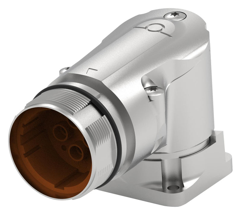 Intercontec - TE Connectivity CEDE271NN00000051000 CEDE271NN00000051000 Circular Connector Speedtec 940 Series Right Angle Flange Mount Receptacle 8 Contacts