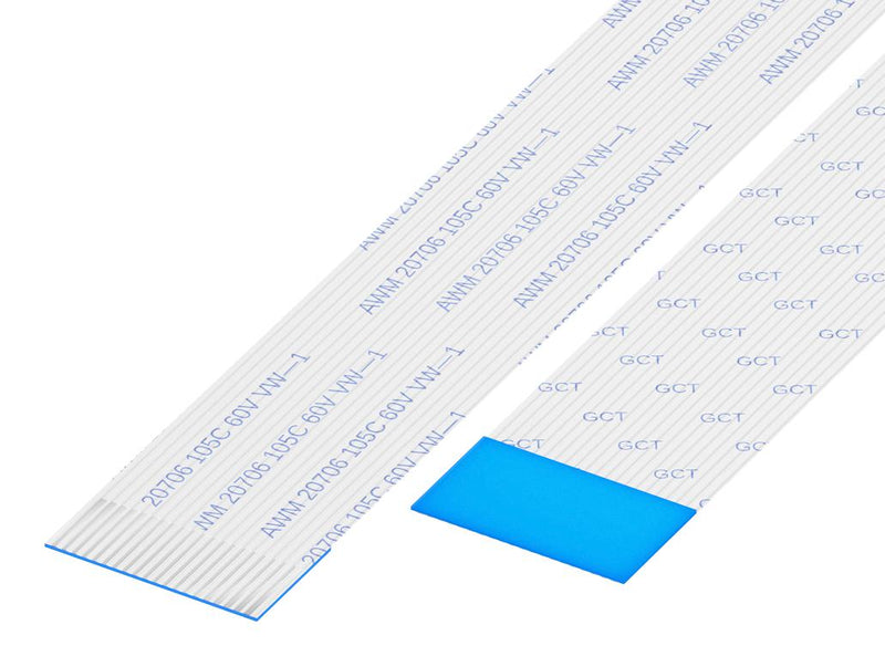 GCT (GLOBAL CONNECTOR TECHNOLOGY) 05-30-A-0254-A-4-06-4-T FFC / FPC Cable, 30 Core, 0.5 mm, Same Sided Contacts, 10 ", 254 mm, White