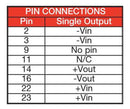 XP Power JCA0324S15 JCA0324S15 Isolated Through Hole DC/DC Converter 2:1 Input ITE 3 W 1 Output 15 V 200 mA