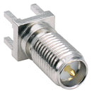 LINX - TE CONNECTIVITY CONREVSMA008 RF / Coaxial Connector, SMA RP Coaxial, Straight Jack, Through Hole Vertical, 50 ohm, Brass