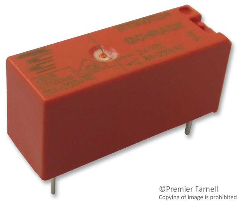 SCHRACK - TE CONNECTIVITY RY211012 Power Relay, SPDT, 12 VDC, 8 A, RYII, Through Hole, Non Latching 4-1393224-6, RY211012