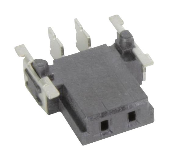 HARTING 1.565E+13 PCB Receptacle, Board-to-Board, 2.54 mm, 1 Rows, 2 Contacts, Surface Mount Right Angle