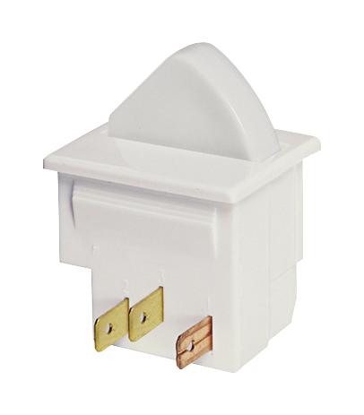 BULGIN LIMITED E3111AAWAEX Door Switch, White, Rocker, SPDT, 250 V, 2.5 A, On-(On), Quick Connect