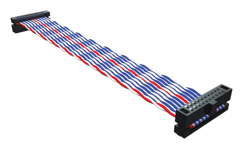 Samtec FFTP-25-D-18.00-01-N FFTP-25-D-18.00-01-N Ribbon Cable IDC Receptacle to 50 Ways 18 " 457.2 mm 1.27 Tiger Eye Fftp