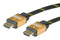 ROLINE 11.04.5566 Audio / Video Cable Assembly, HDMI Plug, HDMI Plug, 33 ft, 10 m, Black, Gold GTIN UPC EAN: 7611990192236