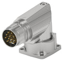 Intercontec - TE Connectivity AEDC874NN0000151A000 AEDC874NN0000151A000 Circular Connector Speedtec 617 Series Right Angle Flange Mount Receptacle 17 Contacts