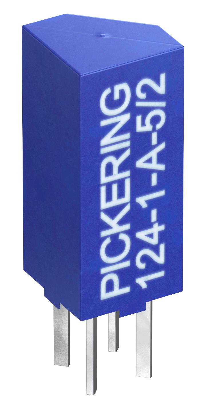 PICKERING 124-1-A-5/2 Reed Relay, SPST-NO, 5 V, 124 Series, Through Hole, 200 ohm, 500 mA