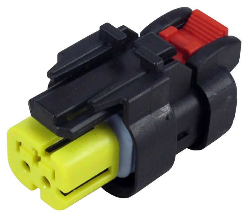 TE Connectivity 776522-3 776522-3 Automotive Connector Housing Yellow Ampseal 16 Plug 2 Ways