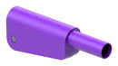 Staubli 66.2018-26 66.2018-26 Banana Test Connector Plug Cable Mount 19 A 1 kV Nickel Plated Contacts Violet