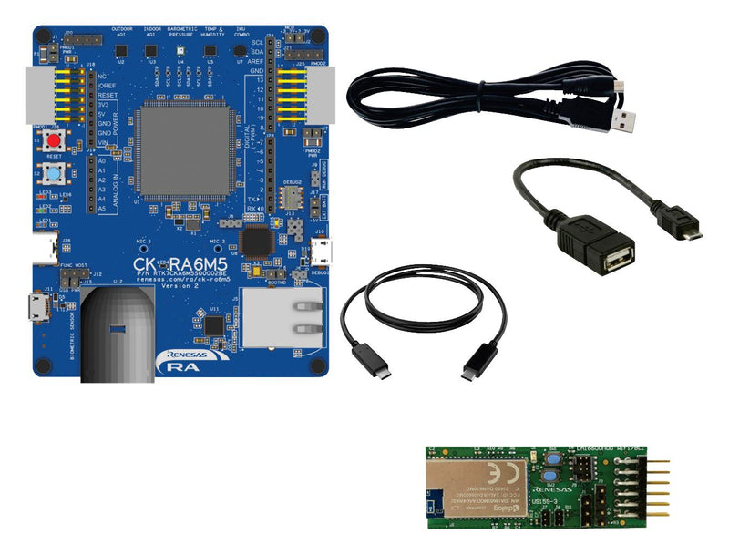 RENESAS RTK7CKA6M5S08002BE Cloud Kit, R7FA6M5BH3CFC, 32bit, ARM Cortex-M33