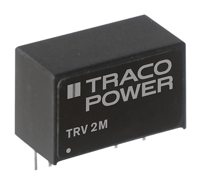 TRACO POWER TRV 2-1522M Isolated Through Hole DC/DC Converter, ITE & Medical, 1.5:1, 2 W, 2 Output, 12 V, 83 mA