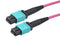 L-COM MPFF12OM4BZ-3 Fibre Optic Cable, Multimode, 12 Fibres, 50&micro;m/125&micro;mDia, MPO-MPO Jack, 3m