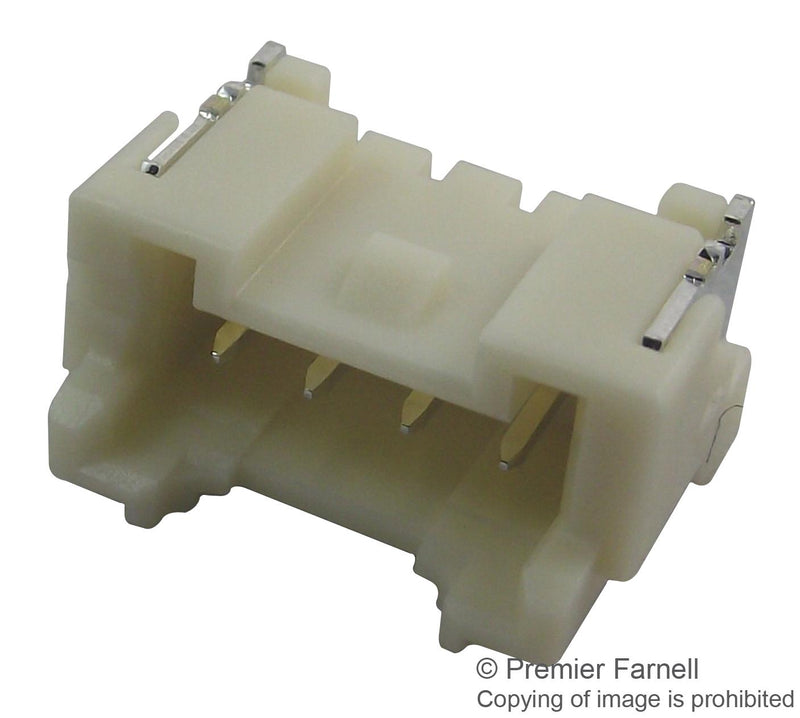 JST (JAPAN SOLDERLESS TERMINALS) SM04B-PASS-TB(LF)(SN) Pin Header, Wire-to-Board, 2 mm, 1 Rows, 4 Contacts, Surface Mount Straight, PA Series