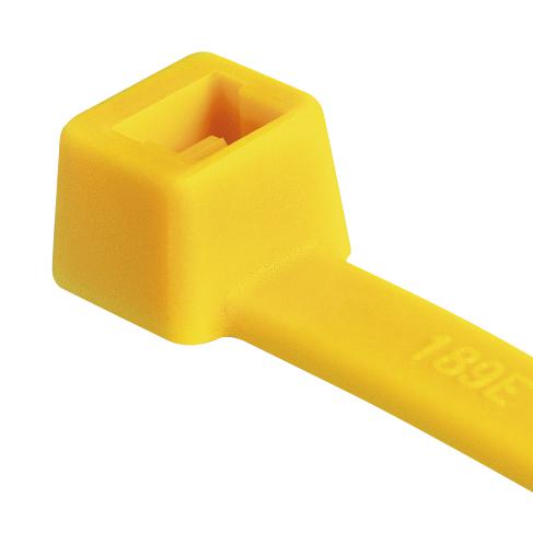 HELLERMANNTYTON 116-01814 Cable Tie, Nylon 6.6 (Polyamide 6.6), Yellow, 100 mm, 2.5 mm, 22 mm, 80 N